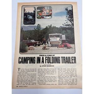 Vintage Rare Jeep Grand Wagoneer SUV Camping Original Magazine Print Ad